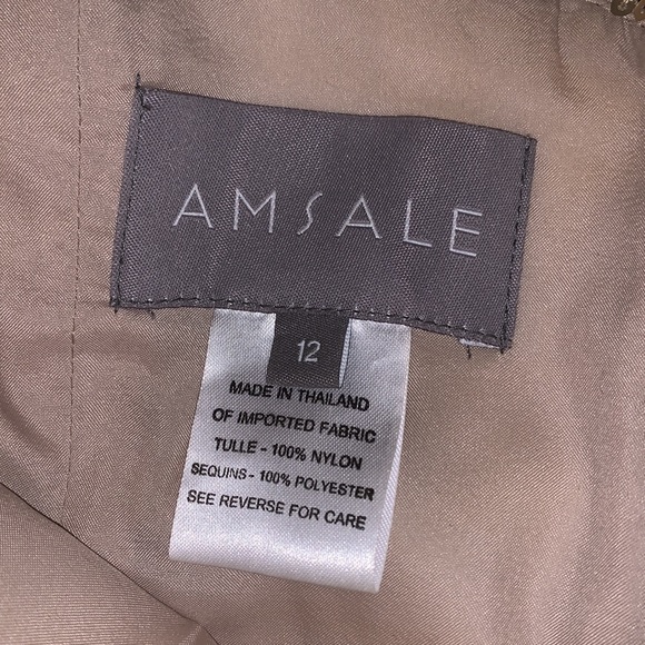 Gold sequin floor length bridesmaids dress - Picture 5 of 6